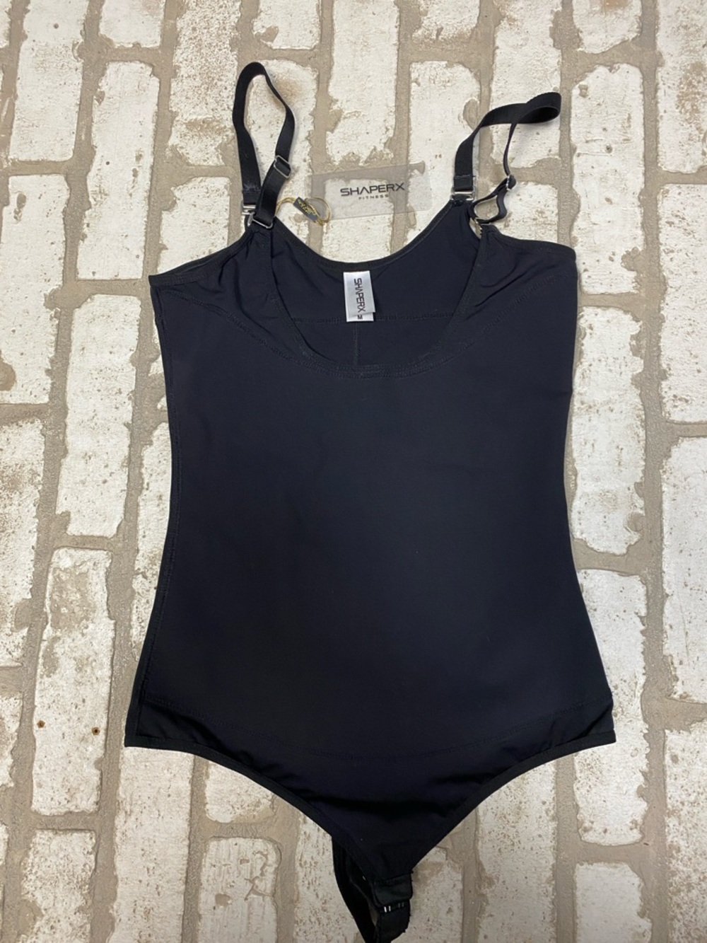ShaperX Women's Black Shapewear Bodysuit